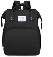 Popron 2in1 backpack for mothers with built-in cot, black - Nappy Changing Bag