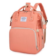 Popron 2in1 backpack for mothers with built-in cot, pink - Nappy Changing Bag