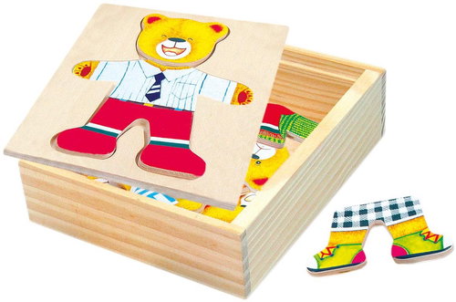 Bino puzzle, wardrobe, teddy bear - Jigsaw Puzzle - Main image