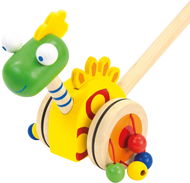 Bino Dinosaur Rider - Push and Pull Toy