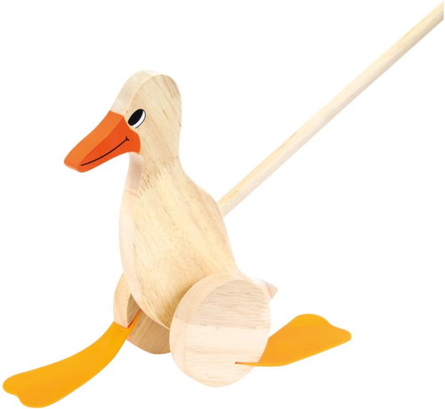 Bino duck on a stick - Push and Pull Toy - Main image