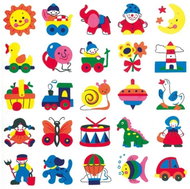 Bino paper self-adhesive pictures P11629 25pcs - Stickers