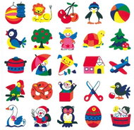 Bino paper self-adhesive pictures P11630 25pcs - Stickers