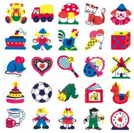 Bino paper self-adhesive pictures P11632 25pcs - Stickers