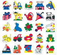 Bino paper self-adhesive pictures 25 pcs var 3 - Stickers