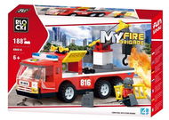 Blocki MyFireBrigade Fire engine with tow hook  - Stavebnice