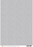 Optys 7631 - Papír A4 jednostranný, 170g, hvězdičky šedé - Wrapping Paper