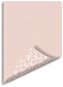 Optys 7569 - Papír A4 oboustranná, 170g, puntík/motýlci růžový - Dárkový balící papír