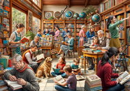 Bluebird Bookstore 2000 pieces - Jigsaw Puzzle
