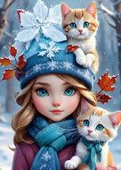 Bluebird Winter Walk 300 pieces - Jigsaw Puzzle