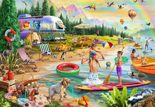 Bluebird Summer Camp Lakeside 1000 pieces - Jigsaw Puzzle - Main image