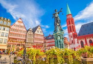 Bluebird Old Town in Frankfurt, Germany 1000 pieces - Jigsaw Puzzle