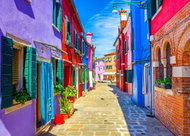 BLUEBIRD colourful houses on Burano Island 500 pieces - Jigsaw Puzzle
