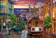 BLUEBIRD Tramvaj v San Franciscu 1000 dílků - Jigsaw Puzzle