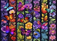 BLUEBIRD Flowers and butterflies 500 pieces - Jigsaw Puzzle