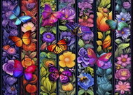 BLUEBIRD Flowers and butterflies 1500 pieces - Jigsaw Puzzle