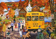 BLUEBIRD School Bus 2000 pieces - Jigsaw Puzzle