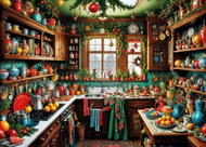 BLUEBIRD Nostalgia Christmas Kitchen 1500 pieces - Jigsaw Puzzle