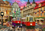 BLUEBIRD Prague Tram 1000 pieces - Jigsaw Puzzle