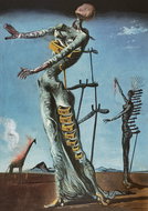 BLUEBIRD Salvador Dalí - Hořící žirafa 1000 dílků - Jigsaw Puzzle