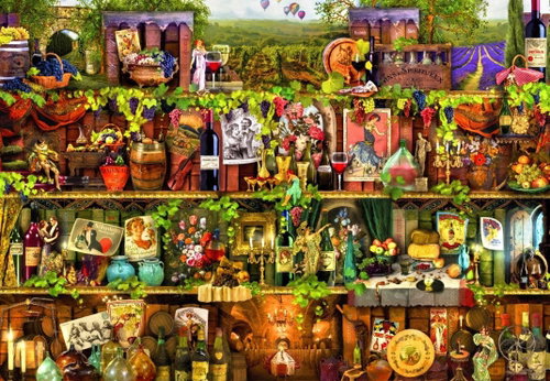 BLUEBIRD Wine Shelf 1000 pieces - Jigsaw Puzzle - Main image