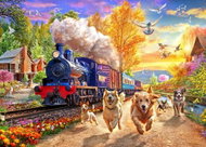 BLUEBIRD Behind the Train 300 pieces - Jigsaw Puzzle