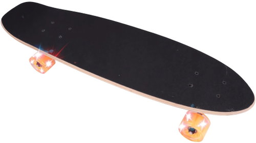 MalPlay Pennyboard with LED wheels 68,5 × 20 cm, rainbow print - Penny Board - Main image