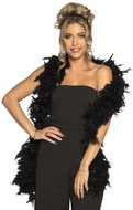 Boland Boa péřové černé 80 g - Costume Accessory