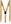 Suspenders (suspenders) gold elastic