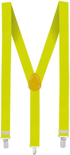 Boland Hosenträger, neongelb - Kostüm-Accessoire - Hauptbild