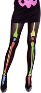 Widmann Punčocháče kostlivec neonové - Costume Accessory