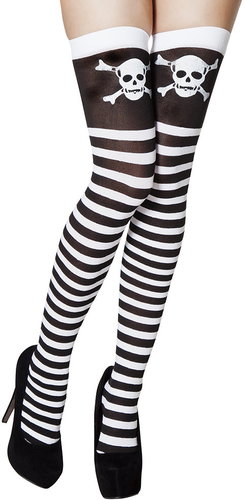 Boland Pirate striped knee highs - Costume Accessory - Main image