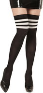 Widmann Nadkolenky s bílými pruhy - Costume Accessory