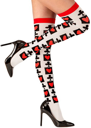 Widmann Dámské nadkolenky Poker - Costume Accessory - Main image