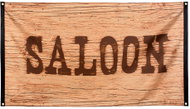 Boland Flag with inscription Saloon western - Decoration