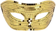 Boland Škraboška Disco zlatá - Carnival Mask