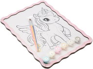BusyKids Malen nach Zahlen Einhorn - Holzpuzzle