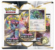 Pokémon TCG: SWSH02 Rebel Clash 3 Blister Booster - Kártyajáték