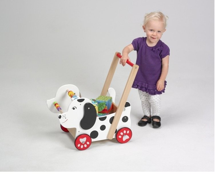 Wooden dog baby sales walker