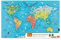 Dřevěná mapa světa s tabulí - Mapa