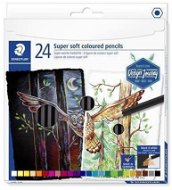 Staedtler Crayons Design Journey Super Soft set of 24 colours - Coloured Pencils