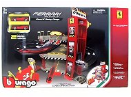Garáž pre autíčka Bburago garáž Ferrari Downhill Racing - Garáž pro děti