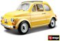 Bburago Fiat 500 F 1965 Yellow - Metall-Modell
