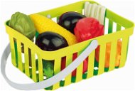 Androni Einkaufskorb mit Gemüse - 10 Stück, grün - Einkaufskorb für Kinder