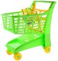 Detský nákupný košík Androni Nákupný vozík so sedadlom – zelený - Dětský nákupní košík