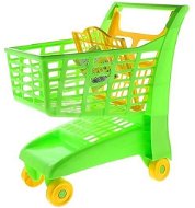 Androni Einkaufswagen mit Sitz - Grün - Einkaufskorb für Kinder