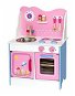 Fa játék konyha, rózsaszínű 70 × 47,5 × 30 cm - Játékkonyha