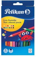 Pelikan háromszögletű erős 12 szín - Színes ceruza