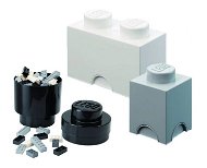 LEGO úložné boxy Multi-Pack 3 ks – čierna, biela, sivá - Úložný box