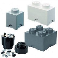 LEGO storage boxes Multi-Pack 4 pcs - black, white, gray - Storage Box